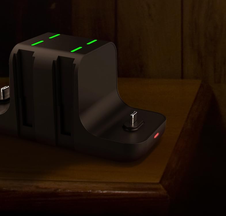6 in 1 Controller Charging Dock Station for Switch Pro Fast Charging Station with Indicator Light Controller Charger for 4 and 2 Switch Pro