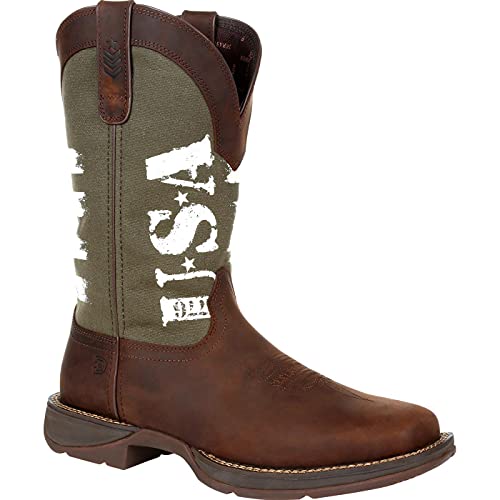 Durango Army Green USA Print Western Boot