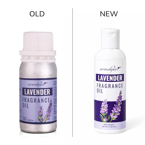Image of Aromahpure Lavender Aroma Oil | 100ml Undiluted & Natural | Long-Lasting Scent for Aromatherapy, Candle & Soap Making, Diffusers, Room Freshener, Humidifier, Bathroom Revitalizer & Home Essentials