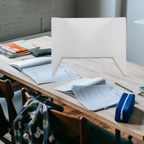 Séparateurs de bureau plastiques blancs étudiants enseignants - 7