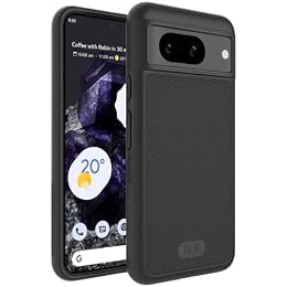 TUDIA MergeGrip [Military Grade] Designed for Google Pixel 8 Case (2023) - [Drop Tested] Dual Layer Shockproof Slim Rugged Tough Heavy Duty Protective Phone Cases Cover - Matte Black