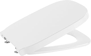 Roca A8019D200B Supralit Toilet Seat with Damped Drop, Debba Square Collection White
