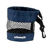hindraem Kordelzugverschluss dient gleichzeitig als praktischer Griff. Golfballtasche. Praktischer Halter aus robustem Nylon, der die Bälle unterwegs sicher, Dunkelblau klein