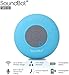 Soundbot® Waterproof Shower Speaker HD Water Resistant Bluetooth Handsfree Portable with Loud Clear Sounds 6+hrs of Playtime, Wireless Suction Cup Small Durable for Outdoors Travel Home SB510 (Blue)