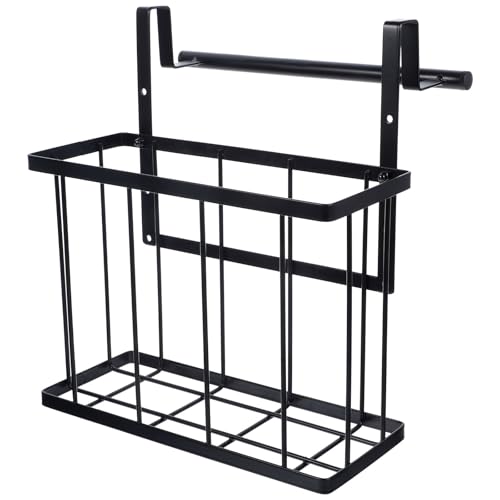 Cuisine encombrée solution panier suspendu acier noir sans percer - 2