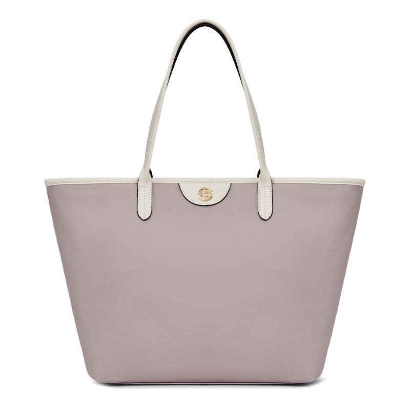 BOSTANTEN Bolsa Feminina Grande de Nylon Impermeável, Bolsa Sacola de Ombro com Alça Longa, Leve, Bolso Interno com Zíper, Cabe Notebook 14', Ideal para Trabalho, Faculdade, Viagem e Uso Diário