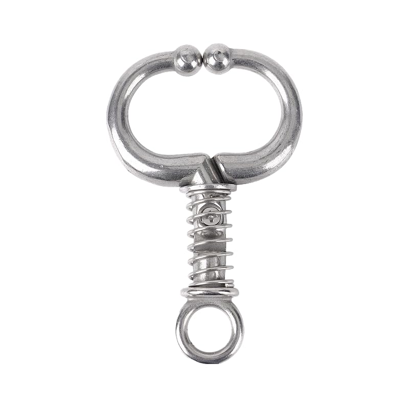 Longtor Carbon Steel Bull Nose Ring - Heavy Duty Cattle Nose Ring & Livestock Tool - Rust Resistant Steel - Easy Insert Secure Lock Farmer Vet Essential (2.20)