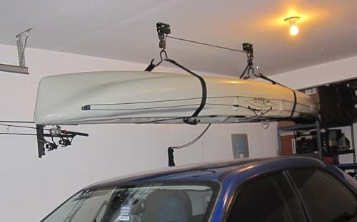 No Nonsense Products Heavy Duty Ceiling Storage Hoist Rack Pulley Garage Shed Workshop Max 40kg Bicycle Kayak Canoe Car Roofbox Ladders Surf Paddle BoardSpace Saver