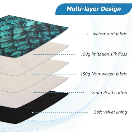 Funda para portátil de 13-14 pulgadas impermeable con patrón piel de serpiente miniatura 4