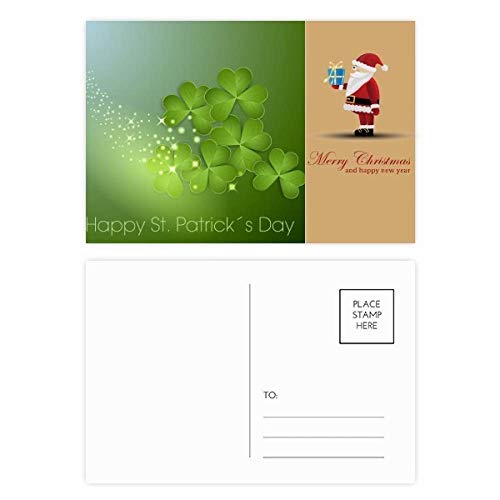 Cartes postales Saint-Patrick étoile x20 pour écrire vos vœux facilement