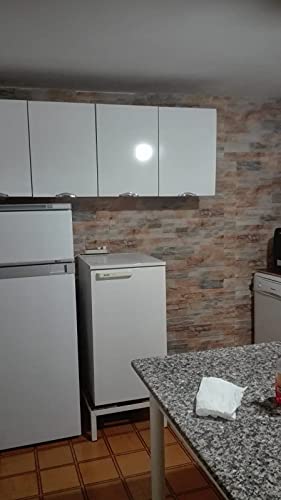 DECORESIN Moderne Kunststeinplatte, hergestellt aus Polystyrol-Harz (Packung mit 5,60 m², Bretagna-Rosa)