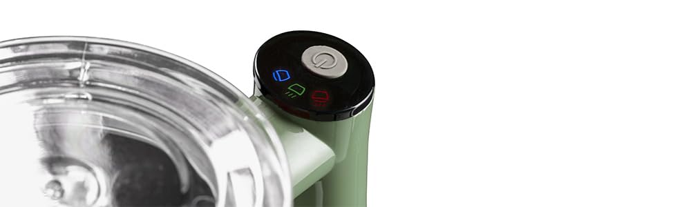 Tognana Iridea, montalatte elettrico per cappuccino caldo e freddo, latte caldo e bevanda al cioccolato, plastica termoisolante, verde salvia