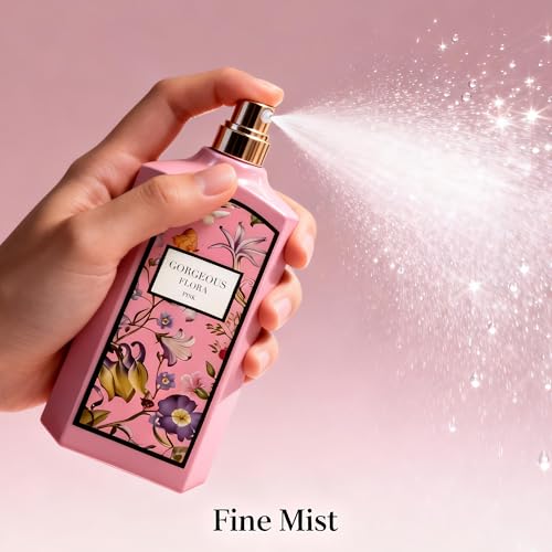 Image of AFLUXE Pink Flora Women's Perfume 3.4 Fl. Oz Eau De Parfum, Delicate Pear Blossom & Gardenia Scents, Long Lasting Sweet Fragrance