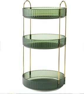 Organizador de maquillaje giratorio de 3 nive...