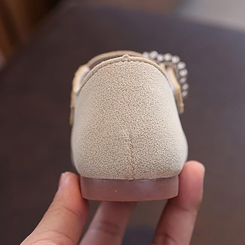 Toddler Little Kid Girls Dress Pumps Glitter Sequins Bowknot Heels Dance Shoes Sandals Leather Sandals for Girls Size 133