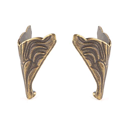 Image of 8PCS 20x26mm Antique Corner Protectors Bronze Tone For Case Box Corners