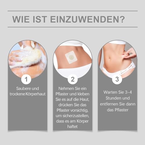 Abnehmen Patch, Slim Patch, Slimming Patches – 50 Stück Abnehm-Pflaster für Bauch-Detox, Fettverbrennung & Appetitkontrolle | Schneller Gewichtsverlust für Frauen