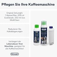 De'Longhi Original CoffeeCareKit DLSC306 -Pflegeset für Kaffeemaschinen & Kaffeevollautomaten,enthält 1 x 200 ml EcoDecalk,1x 250 ml EcoMultiClean,1x Wasserfilter,1x Mikrofasertuch,1 x Wasserhärtetest – Ansicht 2