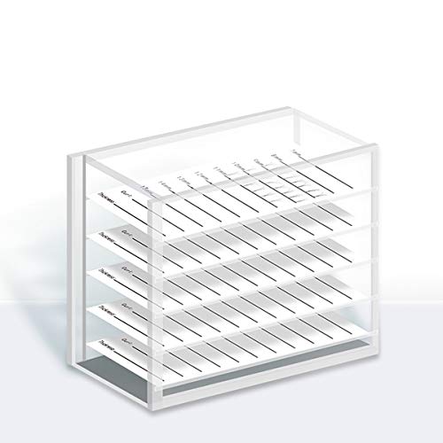 Porpor Booya 5 Layers Acrylic Cosmetic Storage Makeup Organizer Clear Eyelash Storage Box Eyelashes Glue Pallet Holders Grafting Eyelash Extension Tool