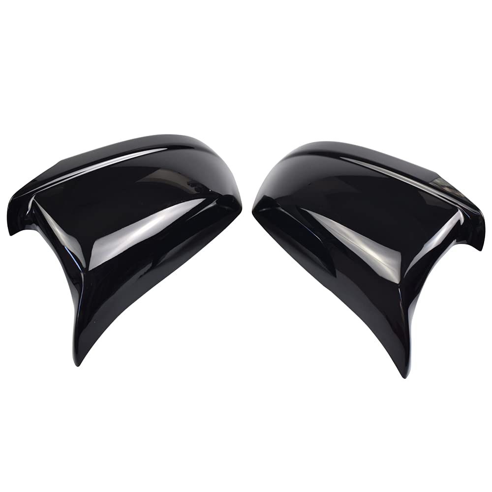 1 Paio Calotta Specchio Retrovisore a Sinistra Destra Coperchi a specchio laterale per B-MW Serie 5 F10 F11 F18 Pre-Lci 2011 2012 2013 (Nero Brillante)