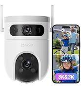 EZVIZ 5MP + 5MP Outdoor WiFi Surveillance Camera with Dual Lens, 360° Pan &amp; Tilt Surveillance Outdoor, ...