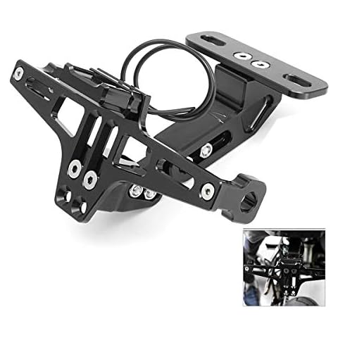 Dcolor Motorcycle License With Led Light Adjustable For Bws R25 R3 Mt03 Cover