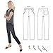 Style Arc Sewing Pattern - Parker Ponte Pant (Sizes 04-16) - Click for Other Sizes Available