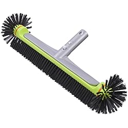 Sepetrel Pool Brush Head for Cleaning Walls,Heavy Duty Inground/Above Ground Swimming Pool Round Scrub Brushes with Premium Strong Bristle & Reinforced Aluminium Back