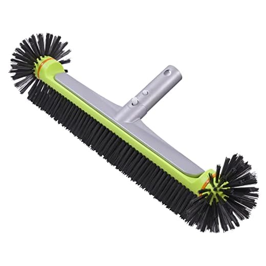 Sepetrel Pool Brush Head for Cleaning Walls,Heavy Duty Inground/Above Ground Swimming Pool Round Scrub Brushes with Premium Strong Bristle & Reinforced Aluminium Back