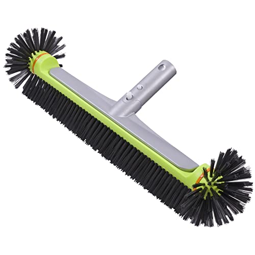 Sepetrel Pool Brush Head for Cleaning Walls,Heavy Duty Inground/Above Ground Swimming Pool Round Scrub Brushes with Premium Strong Bristle & Reinforced Aluminium Back by Sepetrel - Used condition - US$25.75