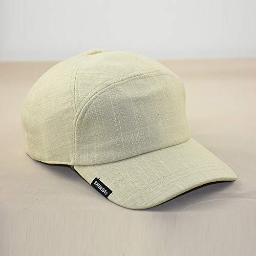 Preisvergleich Produktbild sdssup Leinen Baseballmütze vertiefen Kappe Frühling und Sommer Herrenhut atmungsaktiv beige verstellbar 58-64cm