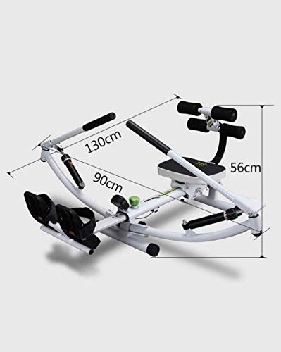 Image of Rowing Machine Hydraulic Rower Trainer with Adjustable Resistance Advanced Driving Belt System Cardio Workout