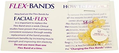 Pack of 15 Extra Strong No.3 (16 ounce) Non-Latex Flex Bands for use with Facial-Flex® Facial Toning Exerciser.
