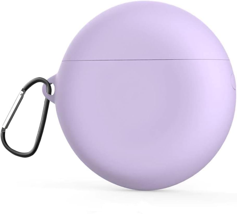 Coverzone Huawei Freebuds 4 İle Uyumlu Kılıf Çengelli Smooth Matte TPU, Mor