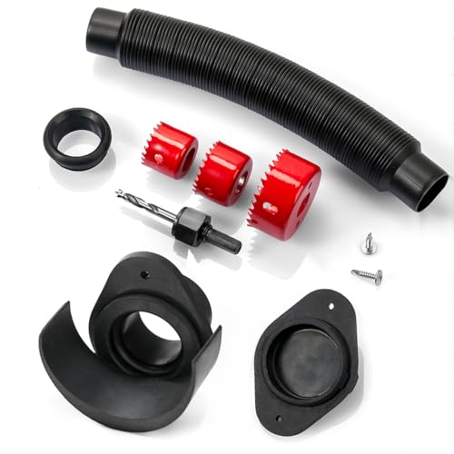 Rain Barrel Diverter Kit for 2x3' Downspout - Rain Water Diverter Connector System Fits Rectangular Downspouts, Converts Plastics Barrel into Rain Barrel