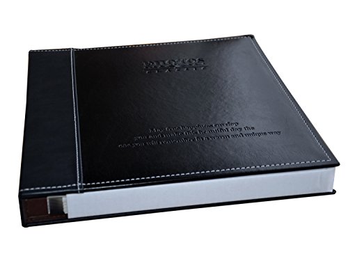 Zoview Magnetic Self-Stick Page Photo Album, Family Album, Leather Cover, Hand Made DIY Albums Holds 3x5, 4x6, 5x7, 6x8,8x10 Photos (Black, Large)