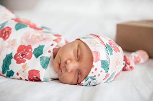 Image of Copper Pearl Swaddle Blankets for Newborns | Soft Stretchy Receiving Blankets for Boys and Girls | Large 46 x 46 Inch Baby Blankets | Lightweight and Breathable Swaddles | Holly