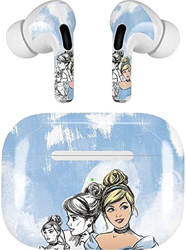 Skinit Decal Audio Skin Compatible with Apple AirPods Pro - Officially Licensed Disney Princess Cinderella Sketch Design