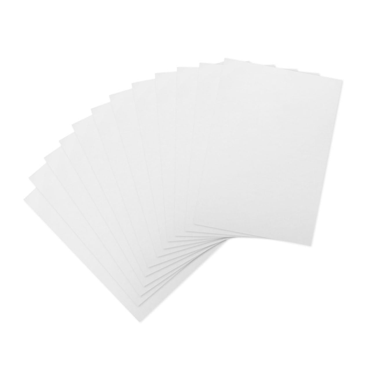 EXCEART Papier Aquarelle 100 Feuilles 160g, Texture Grainée, Blanc, Surface Épaisse pour Peinture à L’eau et Techniques Variées, Format 8k