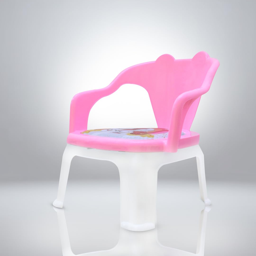 Comfortable Kids Plastic Chair for Study, Play & Sitting (Pink)-image-40