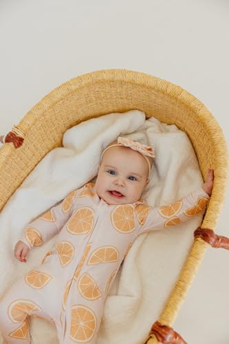 Image of Copper Pearl Zip-Up Footie Baby Pajamas - Soft Newborn Onesies for Boys & Girls, Tag-Free with Two-Way Zipper Baby Sleepers for Newborn - 24 Months, Cutie