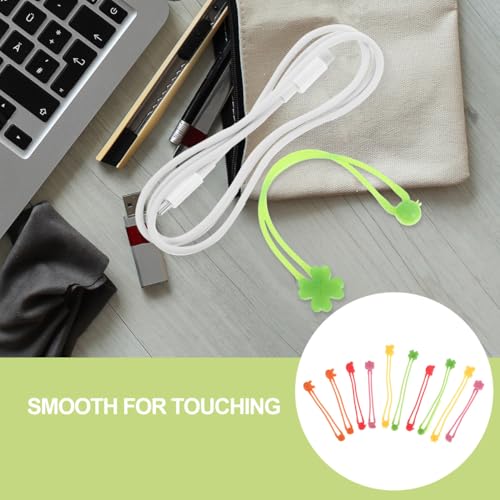 Cabilock 10Stücke Silikon Bindebänder Teiliges Lebensmittelecht Flexible Fixierbänder Für Bento Boxen Lebensmittel Und Kabel Silikonbänder Für Haushalt Und Büro