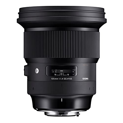 Sigma F1.4 DG HSM Art - Objetivo para réflex con Distancia Focal de 105 mm, Color Negro