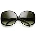AStyles - Big Huge Oversized Vintage Style Sunglasses Retro Women Celebrity Fashion (Black)