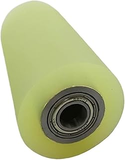 1 Pcs Furniture Wheel Diameter 40mm, Length 100mm, PU Polyurethane Roller, with Bearing, Soft Surface, Pipe Drive Rubber Wheel (Size : Hole 15mm)