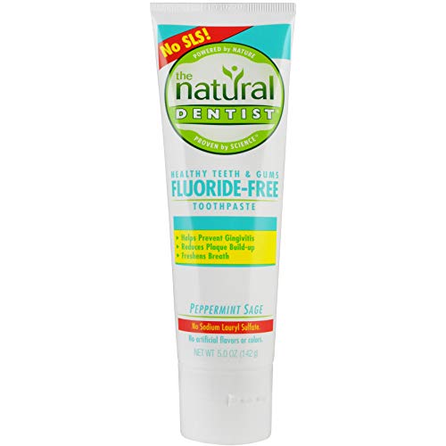The Natural Dentist Healthy Teeth & Gums Fluoride-Free Antigingivitis Toothpaste Peppermint Sage 5 oz (Pack of 4)