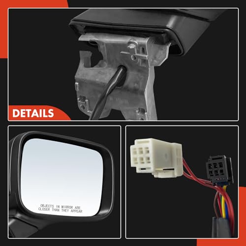A-Premium Passenger Side Power Door Mirror - Compatible with Jeep Renegade 2015-2022 - Heated Manual Folding Black Outside Rear View Mirror w/Turn Signal - # 5VY88LXHAA by A-Premium - Used condition - Image 8