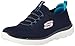 Produktbild Skechers Summits Top Player Damen Sneaker, Navy Knit Teal Pink Trim, 39 EU