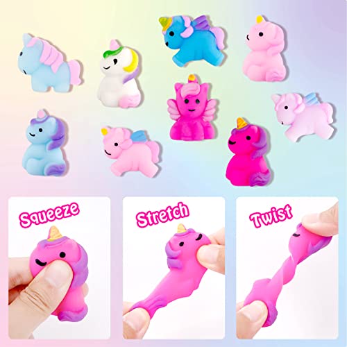 Image of Clear&Fresh Unicorn Bath Bombs for Kids with Surprise Squishy Toys Inside