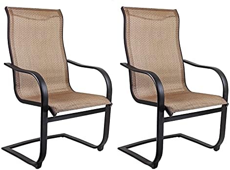 Patio Master Corp Outdoor Patio Bellevue Spring Chair 2 Count